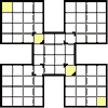 Verbundene Quadrate